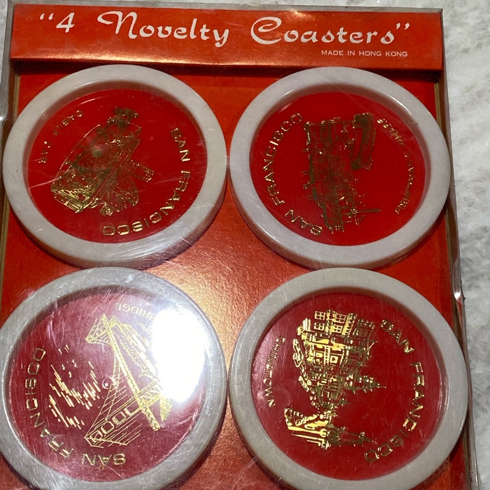 Vintage Novelty Coasters San Francisco New In Package